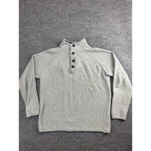 Selected Homme Vince Sweater Men's XL Gray Henley Button Neck Cotton